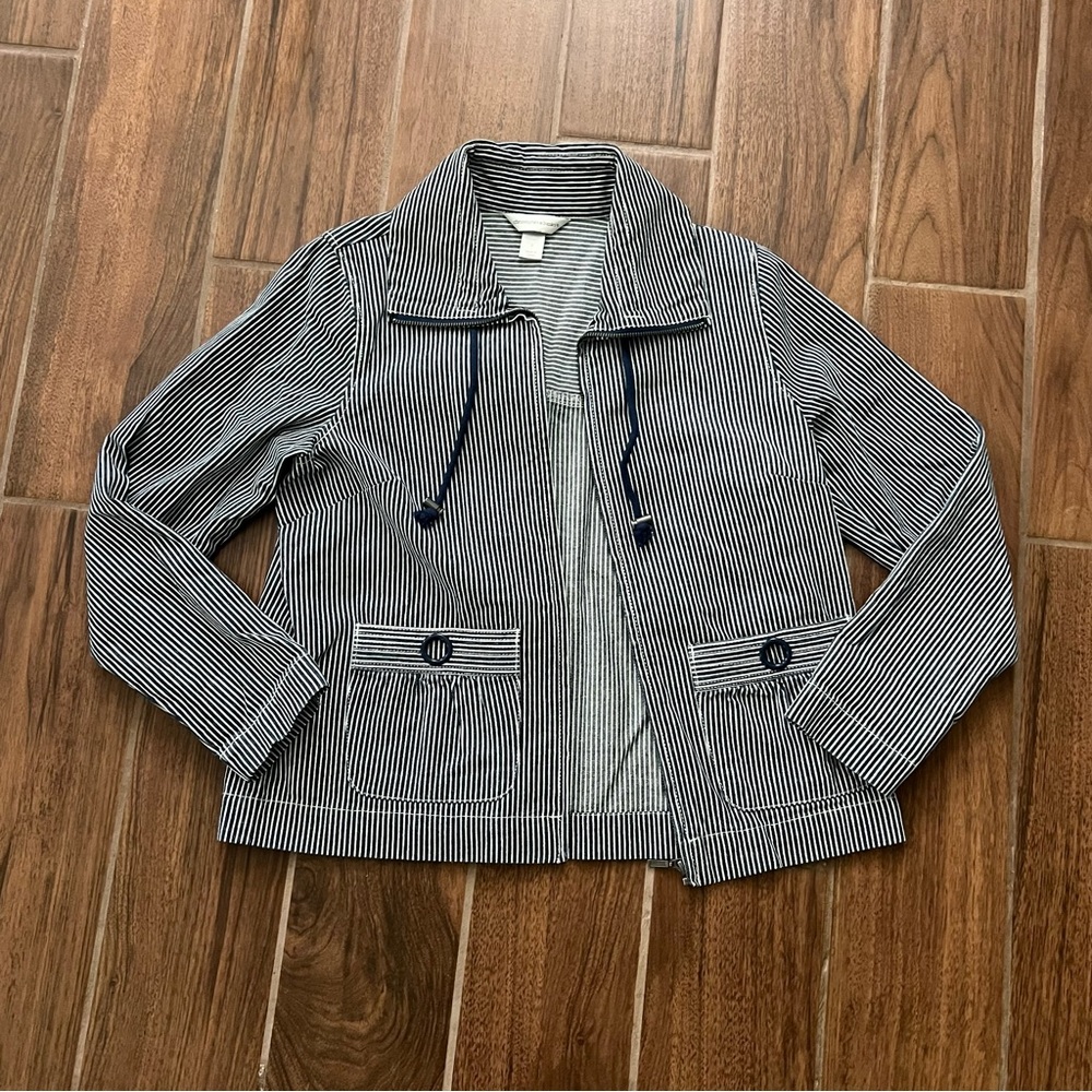 Navy and white Christopher and Banks jackets size small